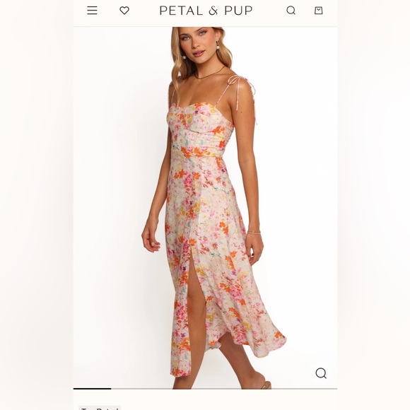 Petal & Pup Asymmetrical Floral Dress - Pink and Orange - mordernwear.com Petal & Pup Asymmetrical Floral Dress - Pink and Orange - mordernwear.com